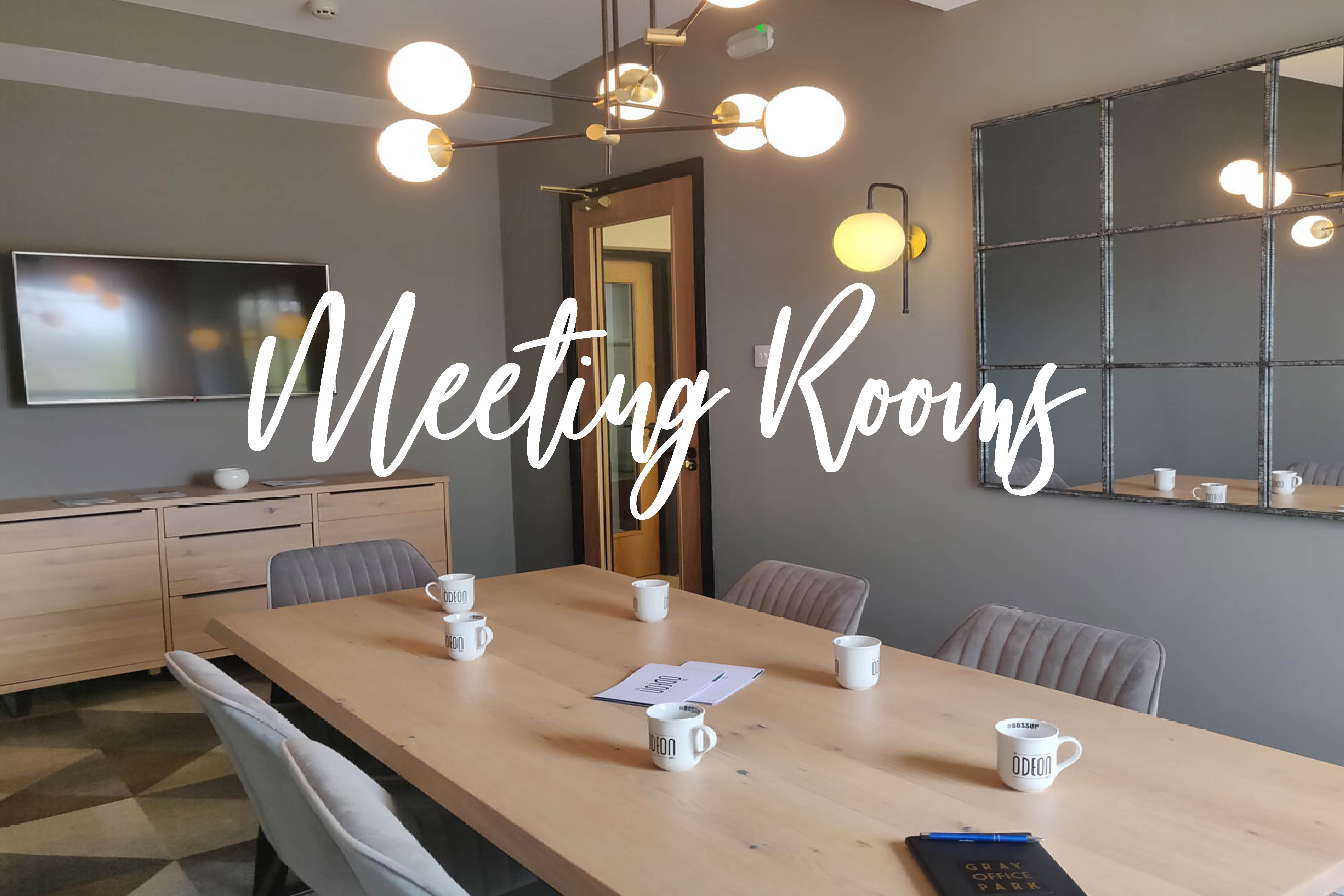 Meeting rooms with logo